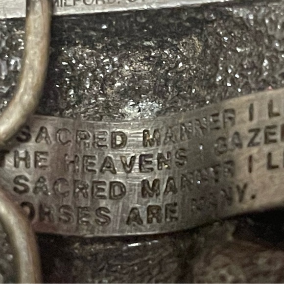 RARE!! VINTAGE BELT BUCKLE SISKIYOU AARYO & BUCKLE CO PEWTER METAL. - Picture 7 of 7